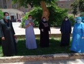 خروج وتعافى 5 حالات من فيروس كورونا بعد تلقيهم العلاج بحميات بنى سويف