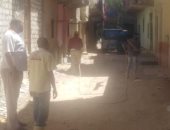 تطهير منطقة الهجانة بالعامرية لظهور حالات إصابة بكورونا