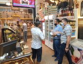 صور ..حملات على المقاهى وإزالة مخالفات المحلات شرق الإسكندرية