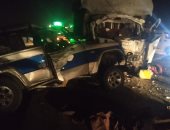 إصابة 6 أشخاص فى حادث تصادم سيارة نقل بملاكى على طريق "القاهرة-أسيوط"