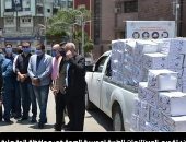 تنسيقية شباب الأحزاب تقدم مستلزمات طبية ومواد غذائية لمحافظة الدقهلية   