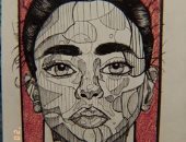 نوران تشارك برسومات فنية وبورتريهات تبرز موهبتها