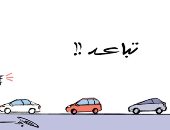كاريكاتير صحيفة سعودية يشدد على ضرورة التباعد الاجتماعى للتعايش مع كورونا