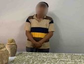 تفاصيل ضبط 406 قطعة أثرية بينها تماثيل من الدولة الفرعونية