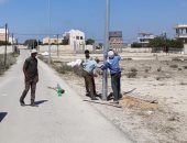 صور ..رفع كفاءة الإنارة و الطرق بقرى برج العرب غرب الإسكندرية