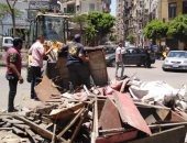 صور..إزالة إشغالات ومخالفات الأسواق العشوائية غرب الإسكندرية