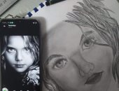 "رغد" تشارك صحافة المواطن بلوحات تبرز موهبتها فى الرسم