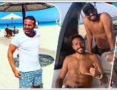 صور.. مشاهير الكرة يهربون من حرارة الجو للشواطىء تحت شعار "أمير البحار"