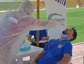 لاعبو المقاولون يخضعون للمسحة الثالثة للكشف عن كورونا.. صور