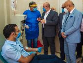 افتتاح مركز جمع بلازما المتعافين من كورونا ببنى سويف .. صور 