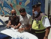 تغريم 52 سائق بالشرقية لعدم الالتزام بالكمامة فى الشوارع.. صور 