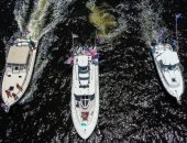 صراع دعاية الانتخابات الأمريكية يتواصل.. ترامب يحشد 3000 سفينة بموكب تأييد له بعد اشتداد المنافسة..الرئيس الأمريكى يحتل البحر فى حملاته ويترك البر لجو بايدن والمظاهرات والسوشيال ميديا لكانى ويست.. فيديو وصور