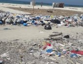 شكوى من استمرار تراكم القمامة بشاطئ النخيل كيلو 21 طريق إسكندرية مطروح
