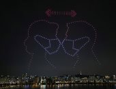 صور.. طائرات بدون طيار تزين سماء كوريا الجنوبية للتوعية ضد فيروس كورونا