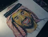 بصور الفنانين.. محمد يشارك برسومات فنية وبورترية تبرز موهبته الفنية