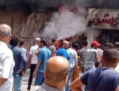 حريق هائل بأحد المحلات التجارية غرب الإسكندرية