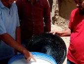 صور .. ضبط 500 لتر لبن غير صالح للاستهلاك الأدمى ببنى سويف