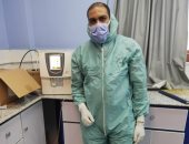 الجيش الأبيض.. "السيد" فنى تحاليل بمستشفى بلبيس العام فى مواجهة كورونا