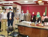 وكيل تعليم المنوفية يستقبل أعضاء غرفة عمليات اتحاد طلبة الجمهورية