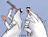 كاريكاتير صحيفة كويتية يرصد العلاقة بين الفساد والرقابة بالكويت