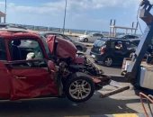 إصابة شخصين فى حادث تصادم بكورنيش الإسكندرية