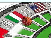 كاريكاتير صحيفة أردنية يحذر من الموجه الثانية لفيروس كورونا