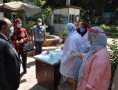 رئيس جامعة حلوان يتفقد لجان امتحانات كليتي التربية الفنية والتربية الموسيقية بالزمالك 