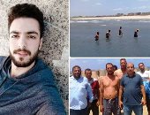 صور..  20 غواصا يبحثون عن جثمان طالب جامعى غرق فى مياه البحر المتوسط