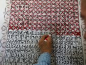 صور.. فلسطينى يحسب على حائط منزله عدد أيام حبس ابنه بسجون الاحتلال اشتياقا له بغزة