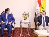 محافظ شمال سيناء يستقبل رئيس الاتحاد المصرى للمينى فوتبول