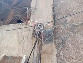 سيبها علينا.. قارئ يشكو من تلف أسلاك الإنترنت فى منطقة الزوايدة بالإسكندرية