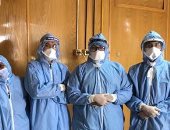 جامعة أسيوط تنجح فى إنقاذ حياة مسن مصاب بكورونا عقب إصابته بجلطة ..صور