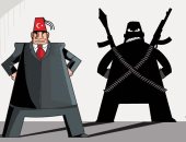 كاريكاتير صحيفة إماراتية.. اردوغان يستقوي بالمليشيات للسطو على ثروات الدول