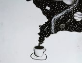 فاطمة تشارك بلوحات ورسومات بورتريهات تبرز موهبتها الفنية