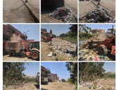 رفع 250 طن مخلفات من قرى منشأة القناطر وإزالة شوادر أضاحى بالدقى