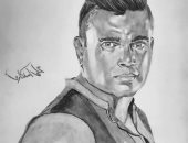 قارئ يشارك برسومات فنية.. ويؤكد: بحب الرسم من الطفولة