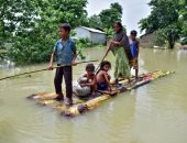 فيضان يضرب الصين والهند ونيبال ويدمر مئات المنازل ويشرد آلاف المواطنين 