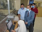 نائب محافظ سوهاج يتفقد المركز التكنولوجى لخدمة المواطنين وأعمال الصرف بساقلتة