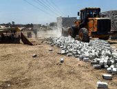 إزالة التعديات المخالفة على الأراضى الزراعية بمدينة الحسينية بالشرقية