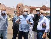 جولة تفقدية شاملة لمحافظ جنوب سيناء بمدينة سانت كاترين في إطار التطوير الشامل للمدينة