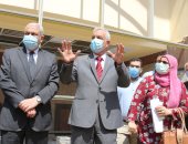 رئيس جامعة المنوفية يتفقد التجهيزات والتشطيبات النهائية بكلية طب الأسنان
