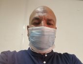 "البدرى" من الإسكندرية يشارك صورته بالكمامة التزامًا بالإجراءات الوقائية