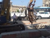 صور.. بدء أعمال تطوير ميدان المحطة بمدينة طنطا