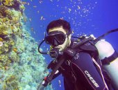 أحمد فهمى من أعماق البحر الأحمر فى شرم الشيخ: دائما سيناء هى الأجمل