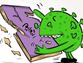 كاريكاتير صحيفة كويتية.. كورونا يعصف بالعام الدراسى