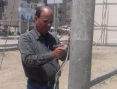 حملة صيانة لأعمدة الإنارة بالمحلة وتنفيذ إزالة 5 أدوار في برج مخالف اليوم