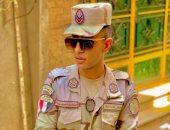كلنا جيش مصر.. "أحمد" من الجيزة يشارك صحافة المواطن بالزى العسكرى