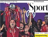 تتويج ليفربول بلقب الدوري الإنجليزي بعد 30 عاماً الأبرز فى صحف العالم