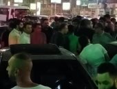 سيارة تصطدم بـ4 سيارات أخرى بسبب السرعة فى طنطا