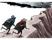 كاريكاتير صحيفة سعودية.. أمريكا والصين يتنافسون لاشعال الحرب الباردة بينهم